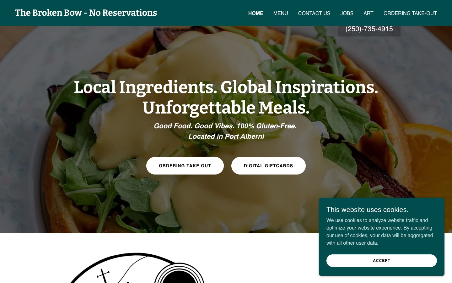 The current homepage